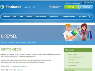 Fibabanka İhtiyaç Kredisi Başvurusu