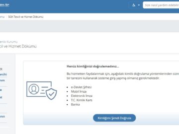 SGK hizmet dökümü