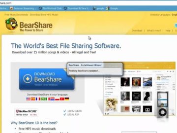 Bearshare ile müzik indirme