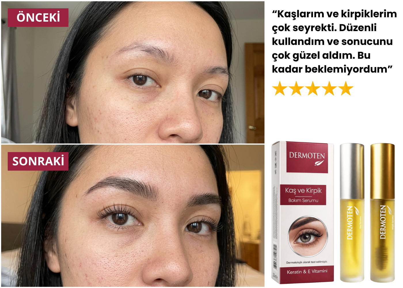 En İyi Kaş Kirpik Serumu Deneyimim